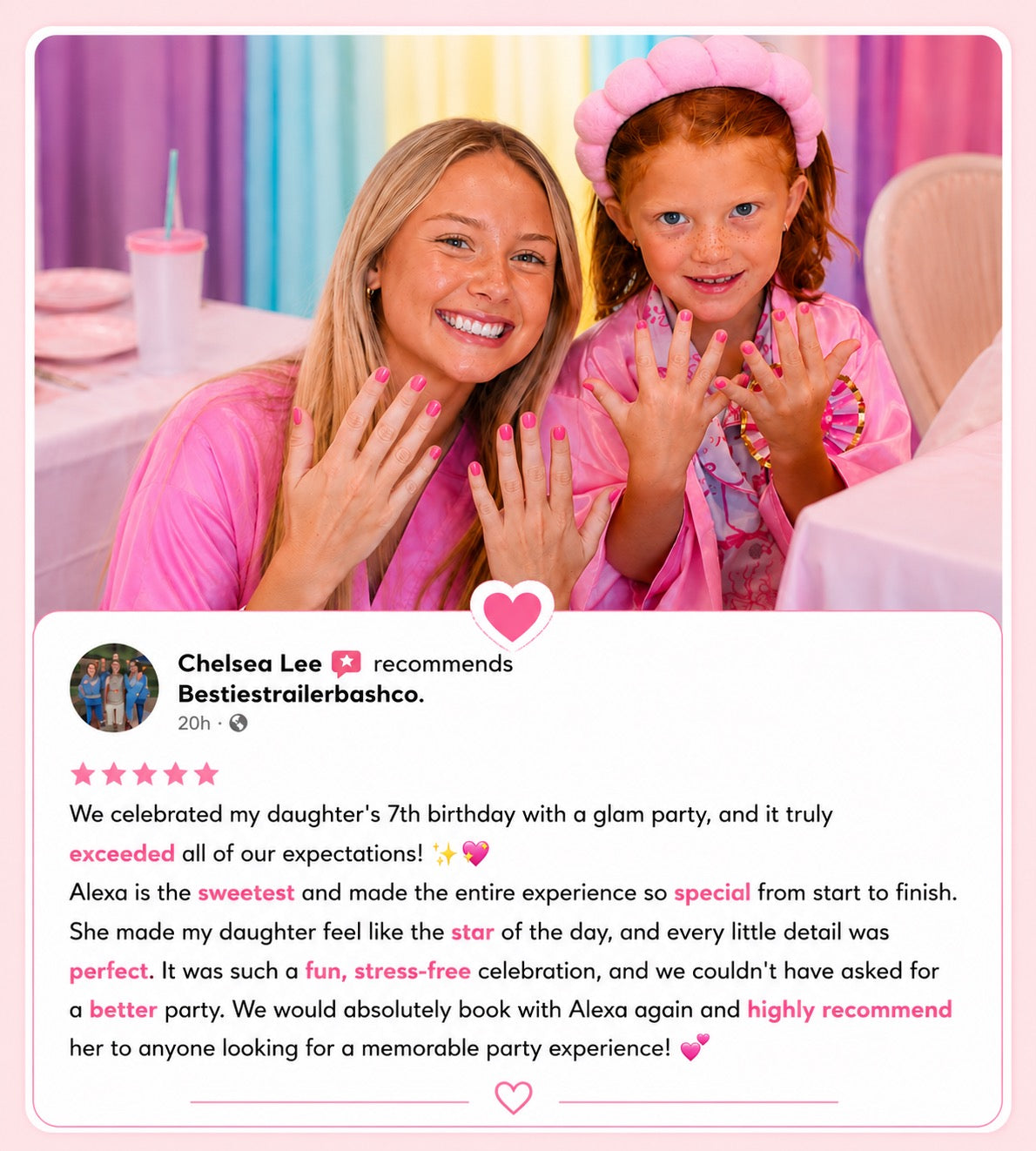 Besties Trailer Bash party