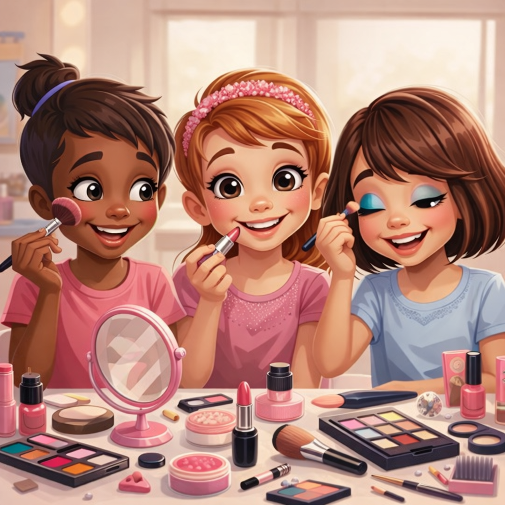 Girls glam party trailer Omaha Nebraska - makeup nails spa birthday party for kids
