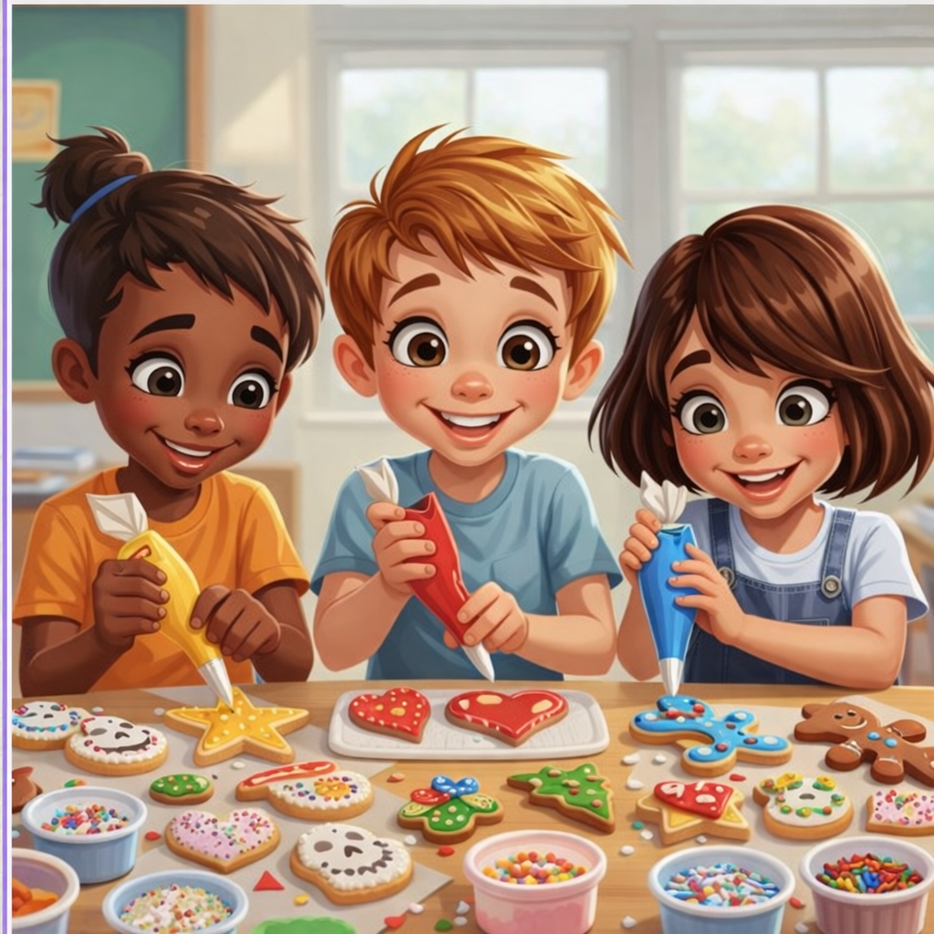 Kids cookie decorating party trailer Omaha Nebraska - birthday party for kids